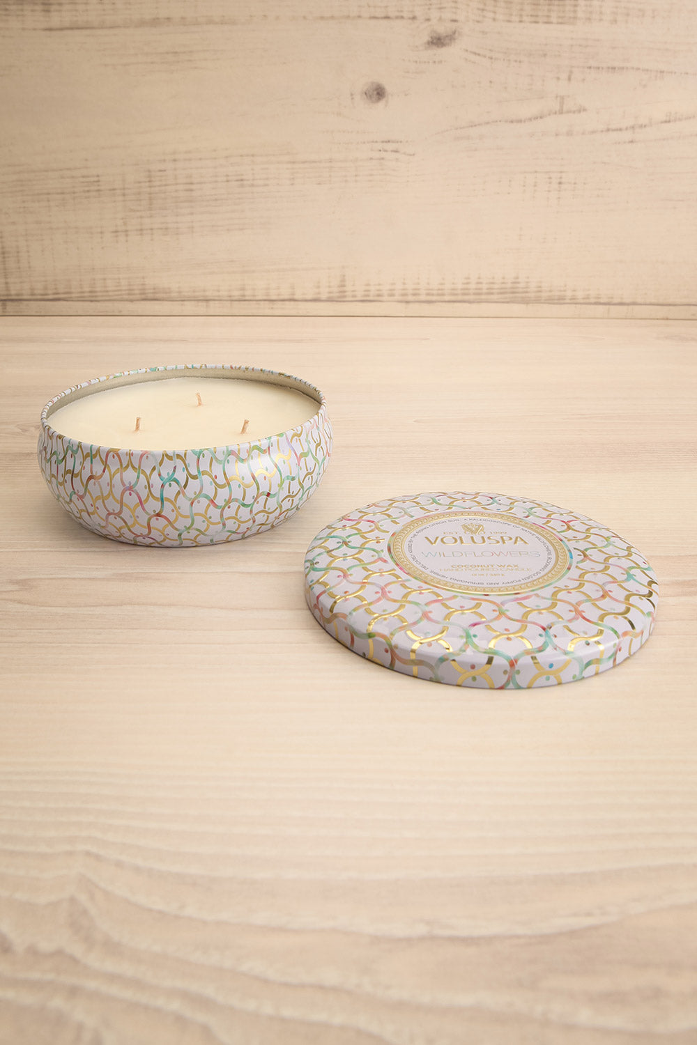 Wildflowers Tin Bowl Candle | Maison garçonne open