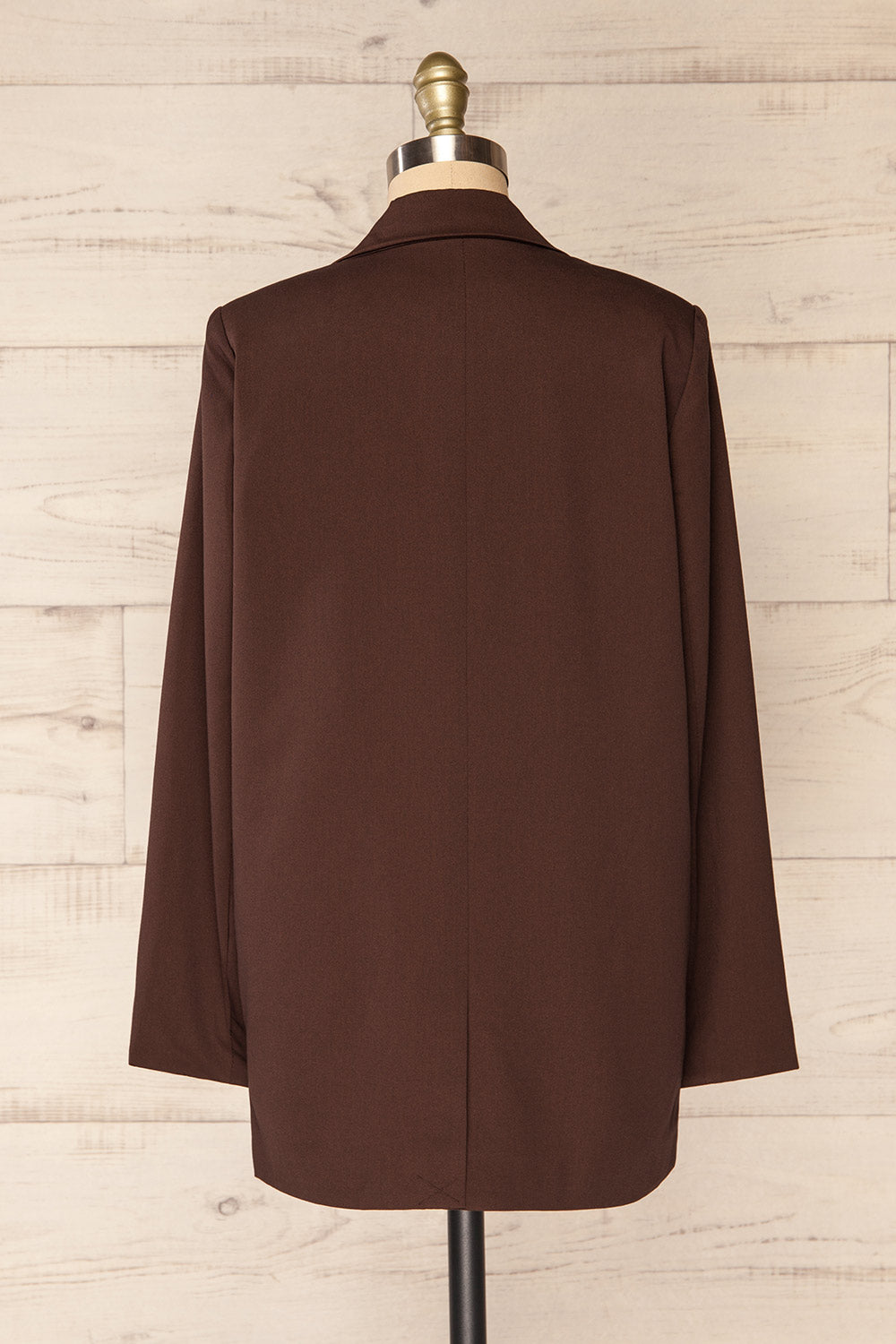 Toledo Brown | Oversized Blazer w/ Pockets back view