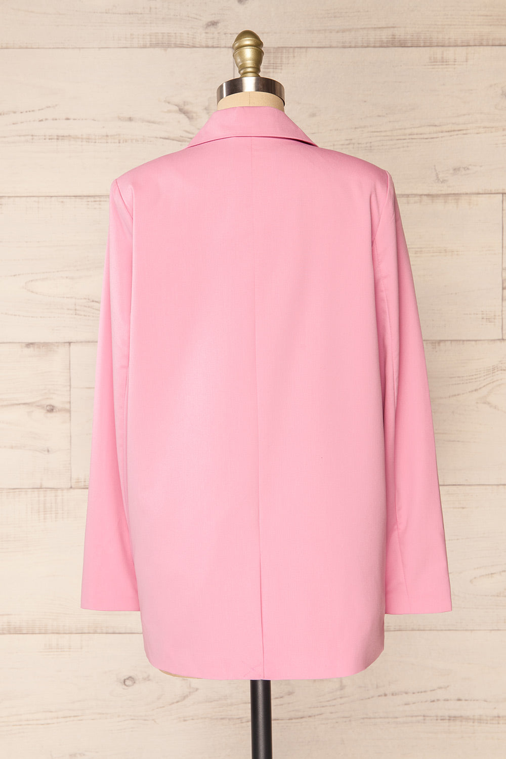 Toledo Pink Oversized Blazer w/ Pockets | La petite garçonne back view