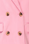 Toledo Pink Oversized Blazer w/ Pockets | La petite garçonne fabric