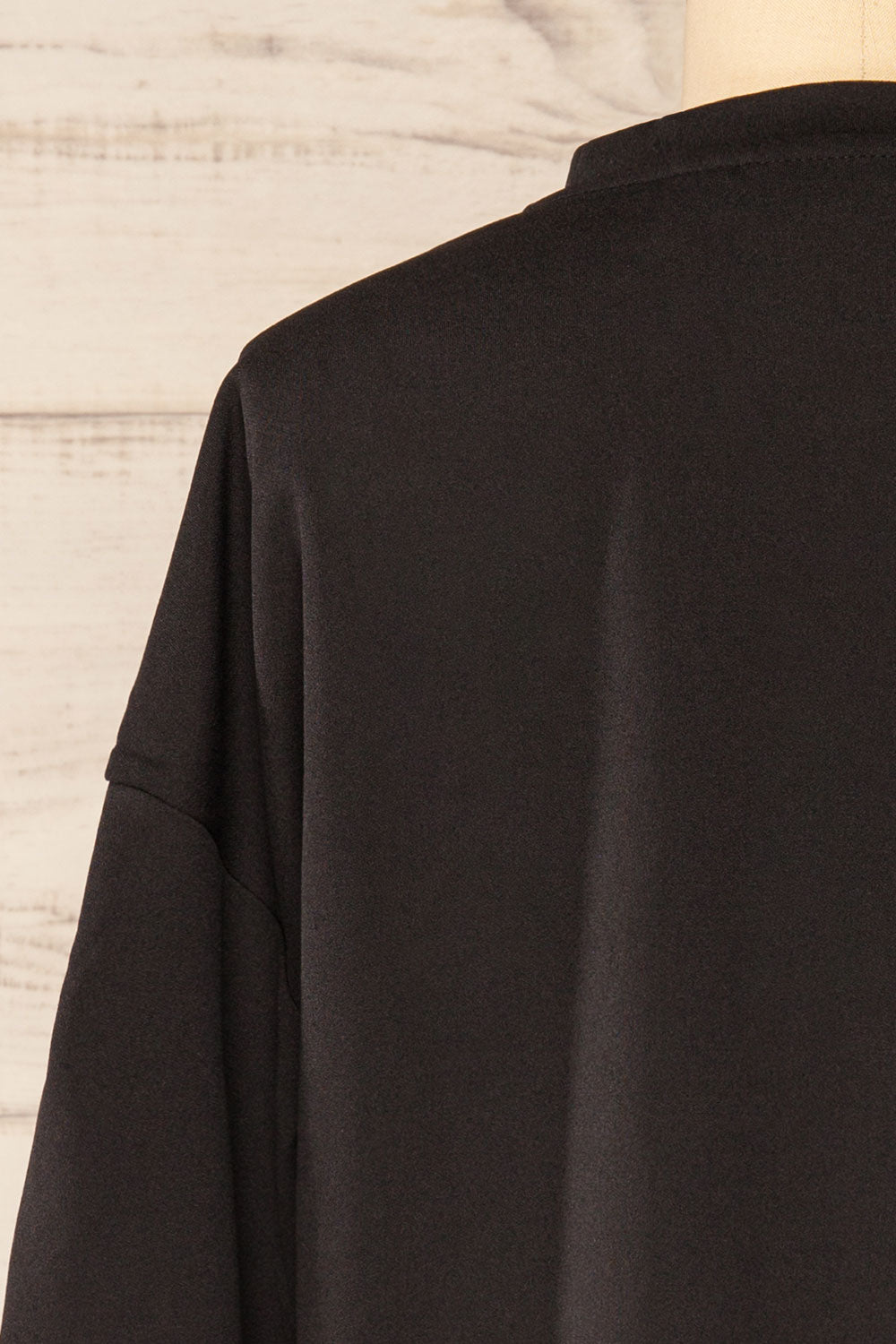 Torrejon Short Dress w/ Ruched Sleeves | La petite garçonne back close-up