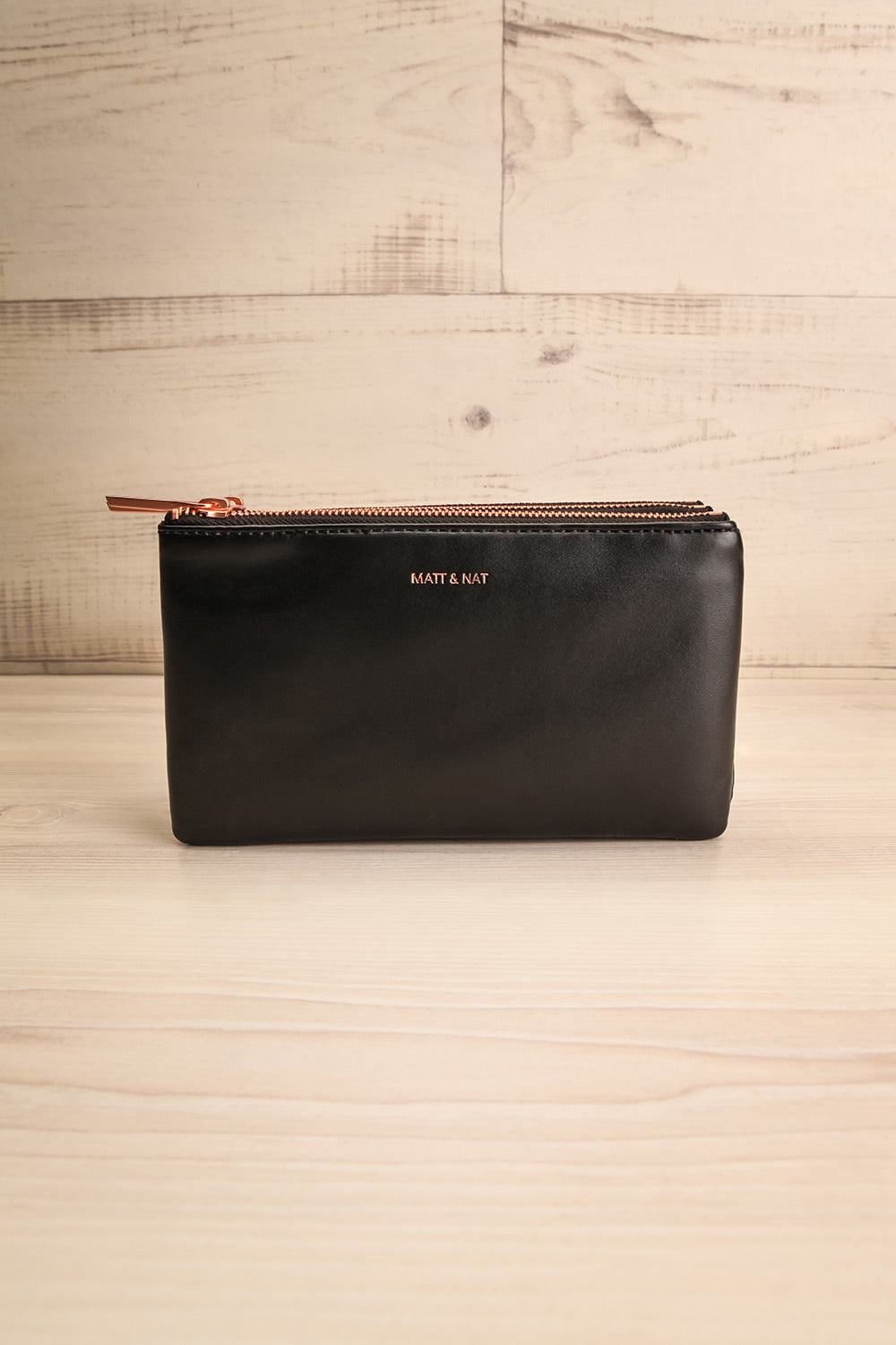 Tripletta Black Matt & Nat Clutch Bag | La petite garçonne front