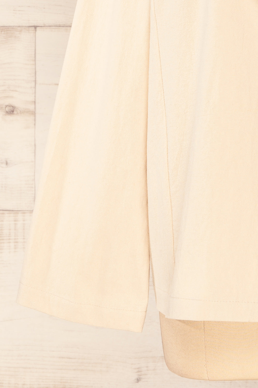 Ummari Cream Faux-Linen Blazer | La petite garçonne bottom