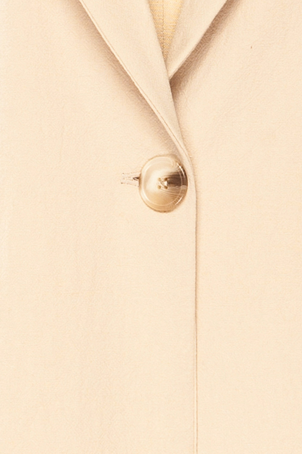 Ummari Cream Faux-Linen Blazer | La petite garçonne fabric