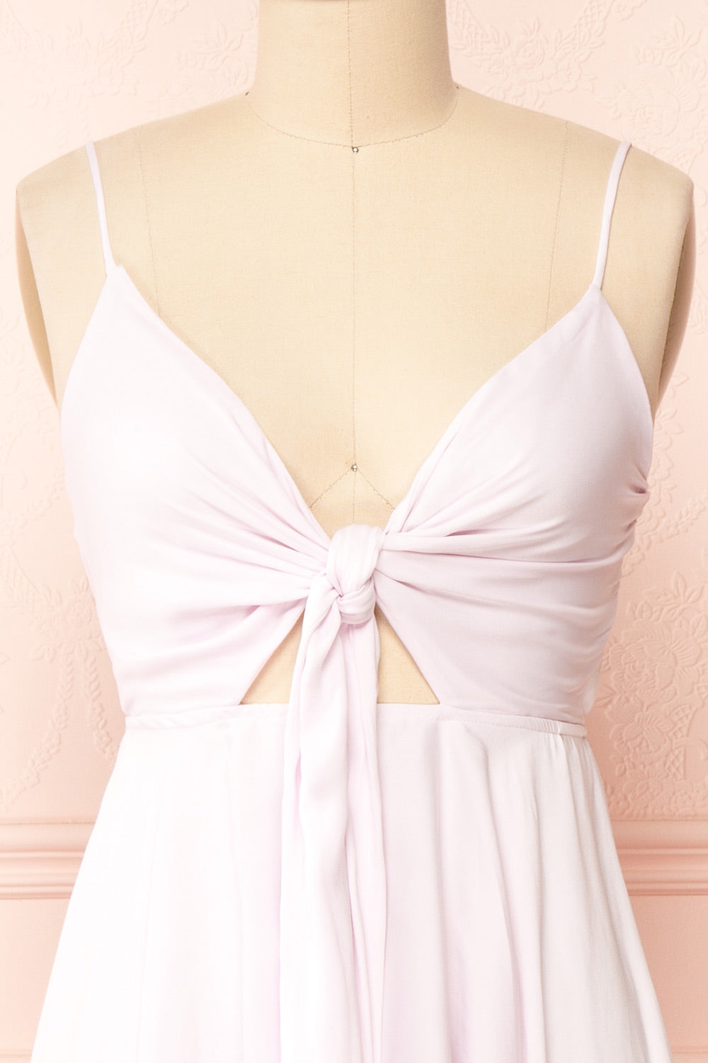 Valentinna Midi Knotted Dress | Boutique 1861 front close-up