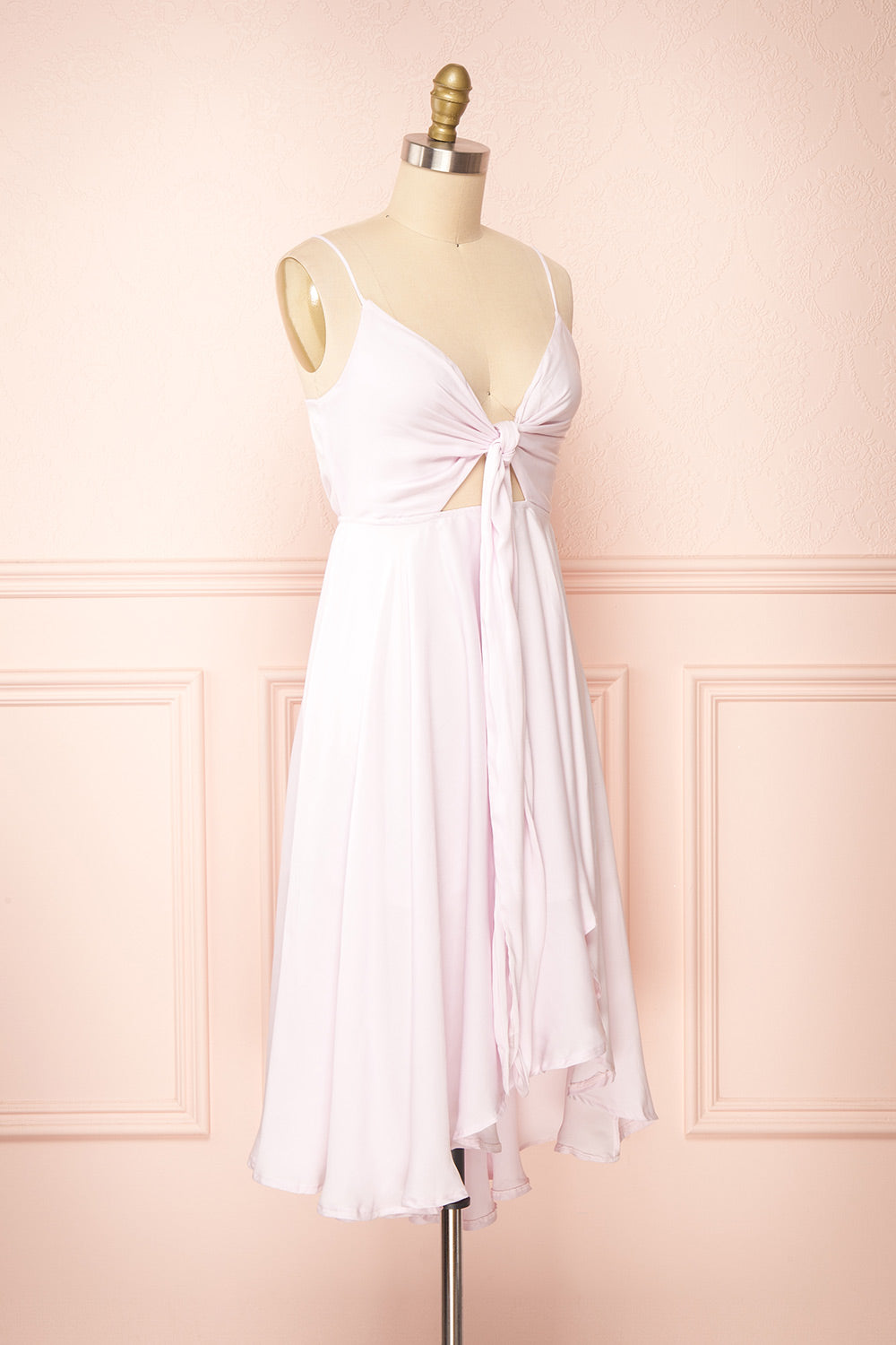 Valentinna Midi Knotted Dress | Boutique 1861 side view