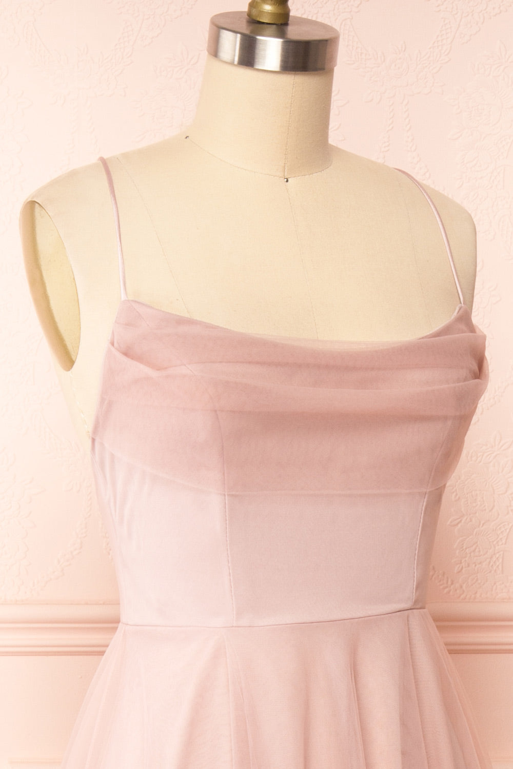 Valerie A-Line Tulle Midi Dress | Boutique 1861side close up