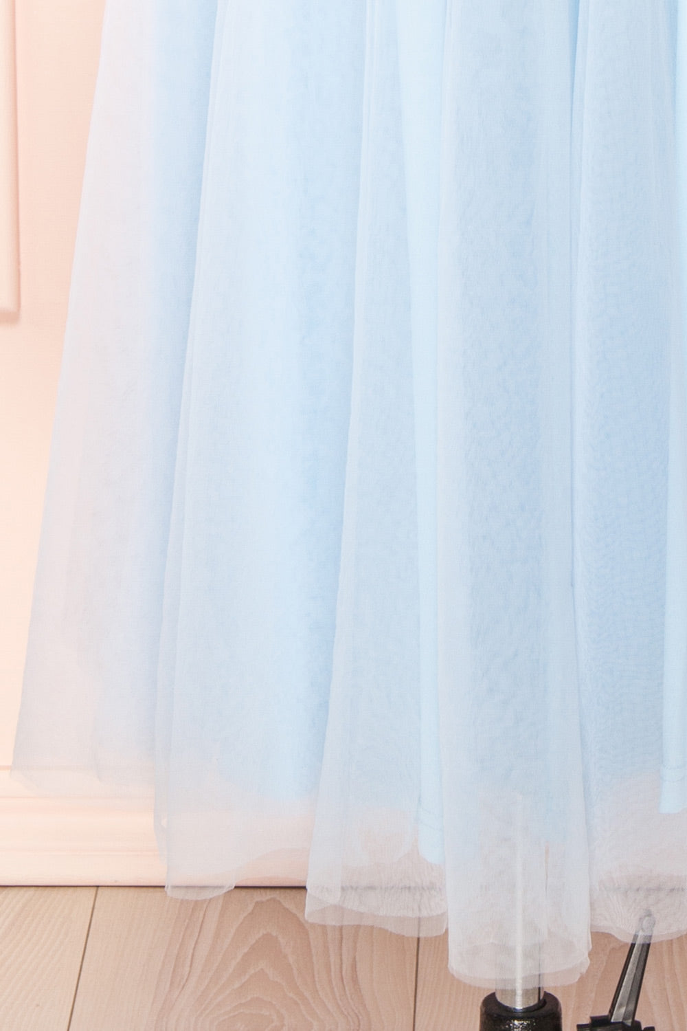 Valerie Blue A-Line Tulle Midi Dress | Boutique 1861 bottom