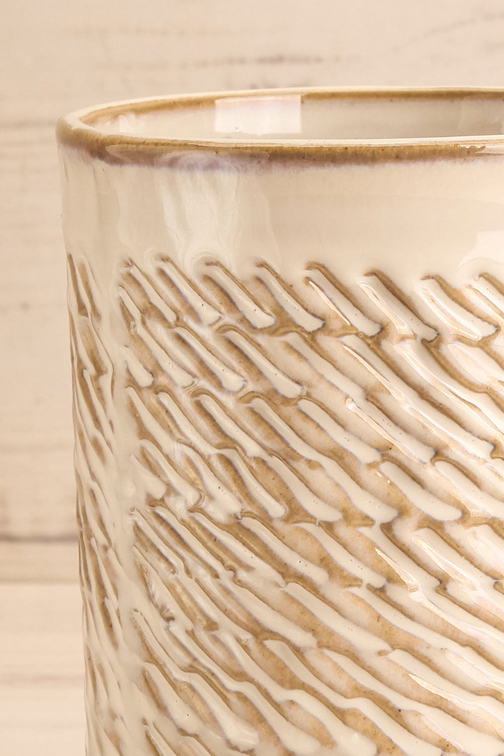 Valhalla | Textured Beige Vase