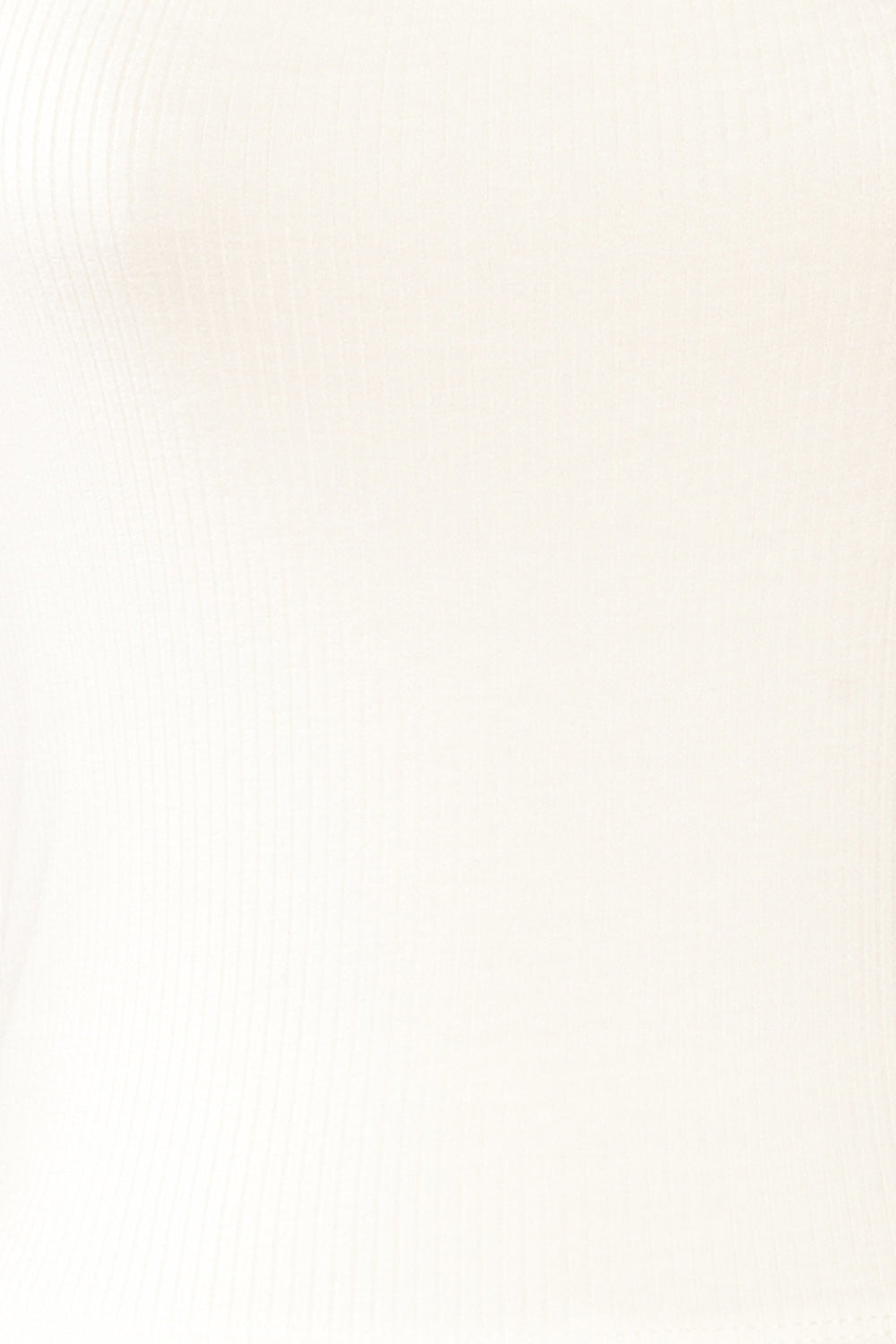 Valka Ivory Ribbed Square Neck Cami | La petite garçonne fabric