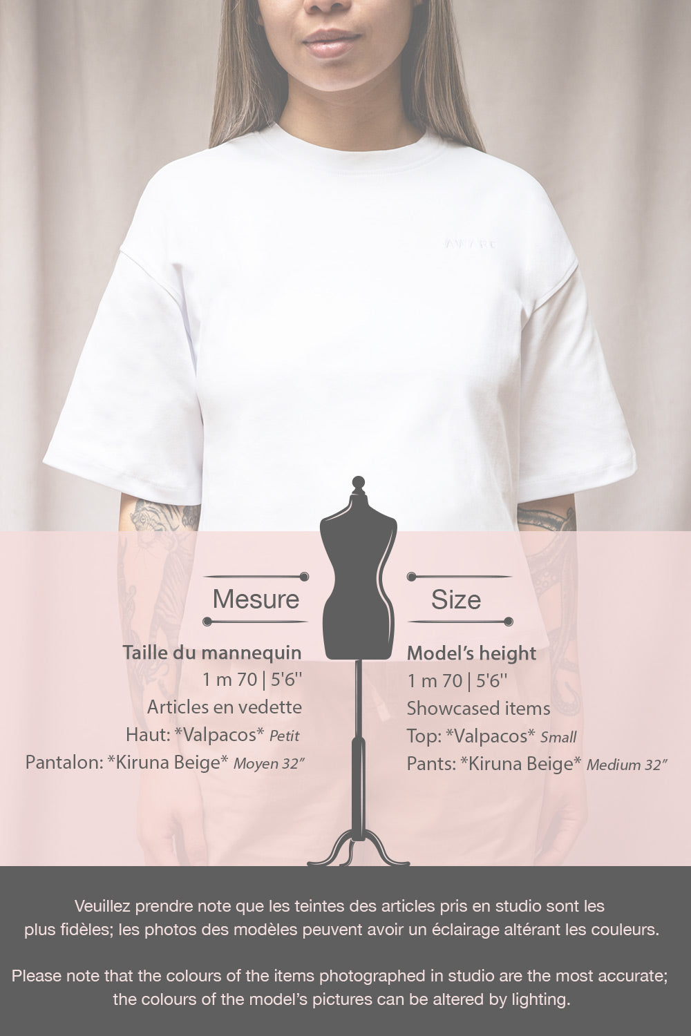 Valpacos White Organic Cotton Crop Top | La petite garçonne model infos