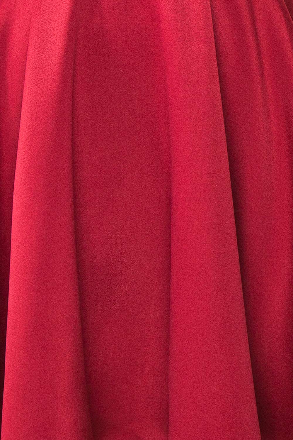 Vanessa Burgundy Satin Short Dress | Boutique 1861 fabric