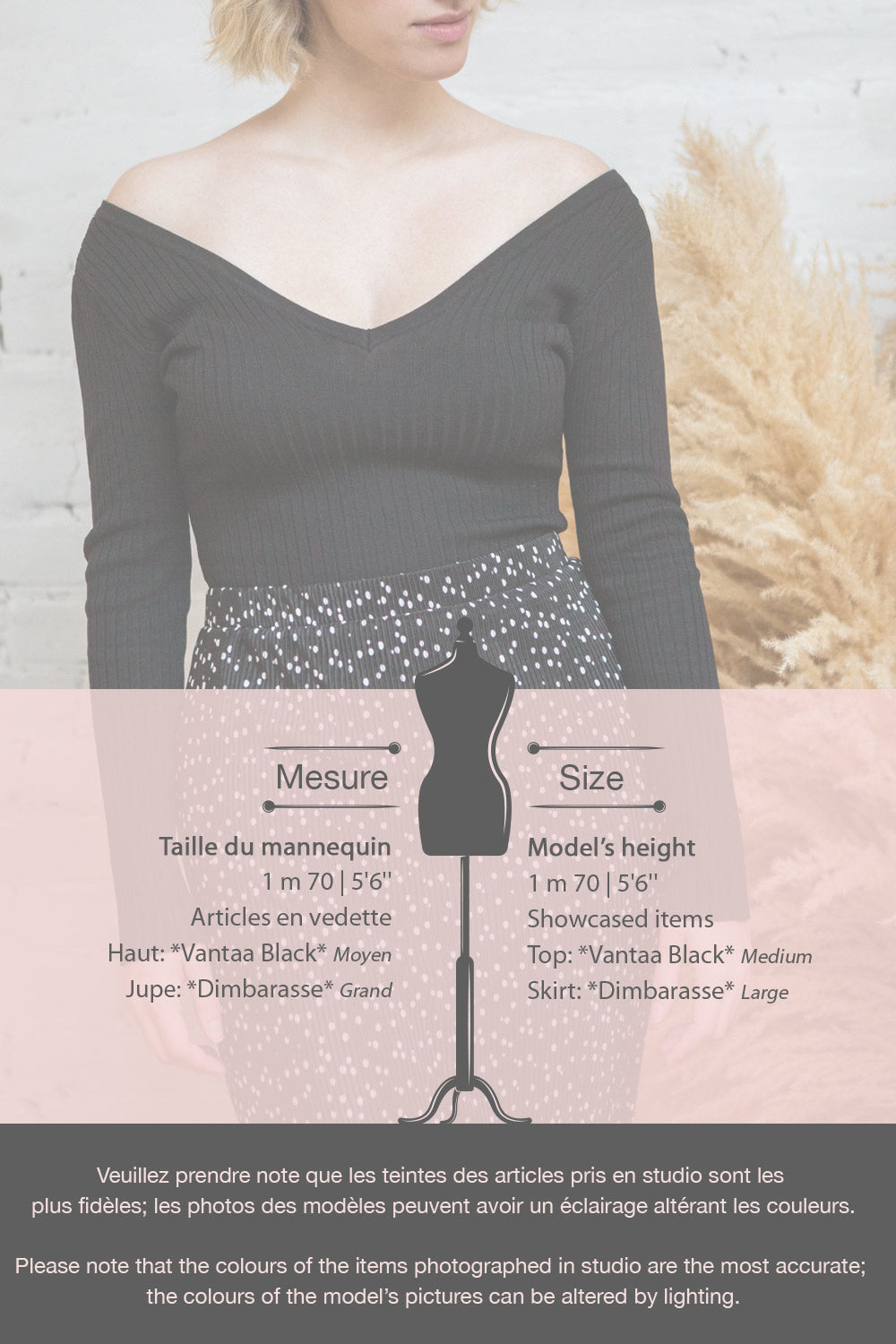 Vantaa Black Ribbed Long Sleeve Top | La petite garçonne fiche