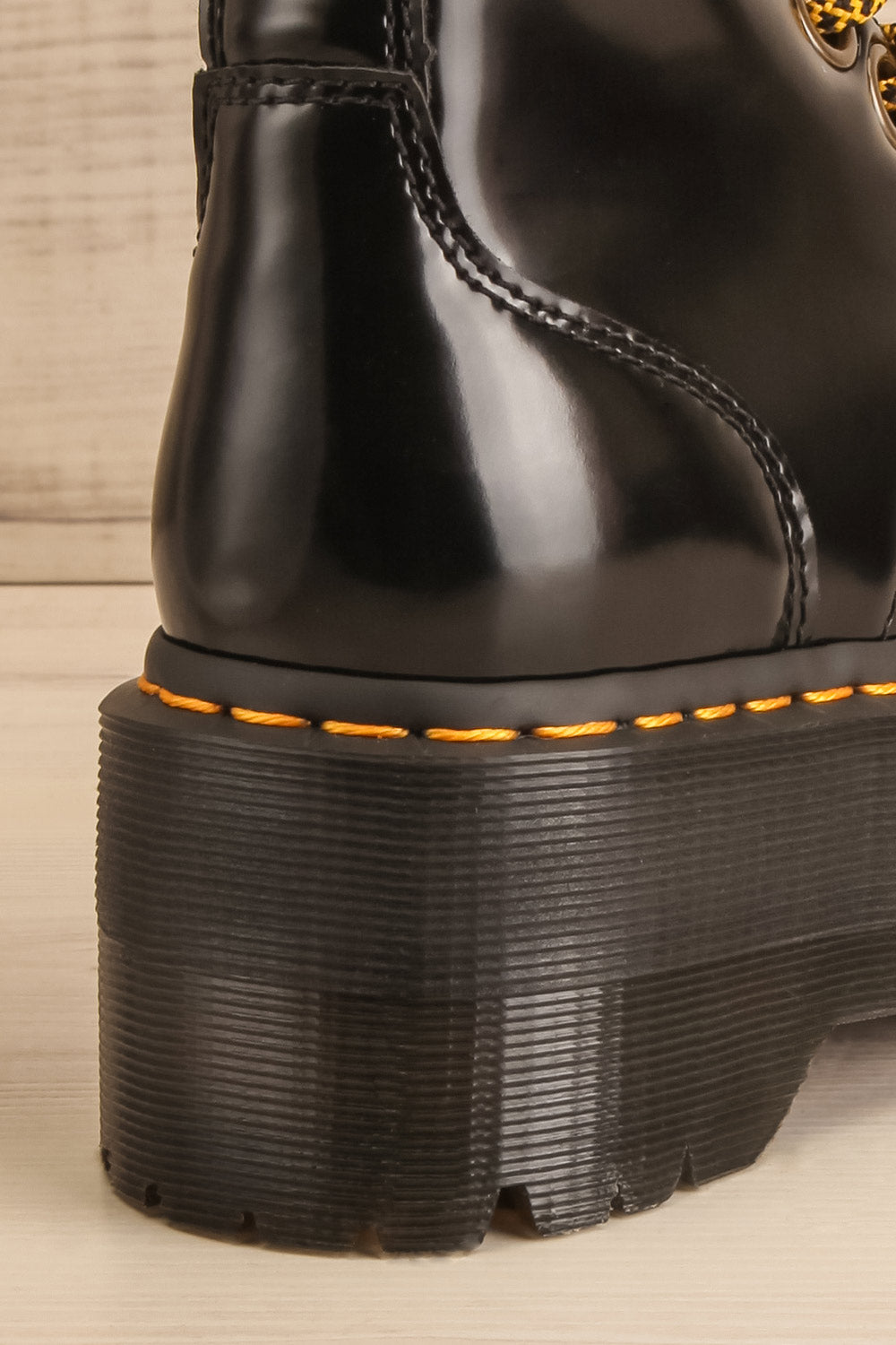 Vegan Jadon Boot Max Platforms | La petite garçonne back close-up