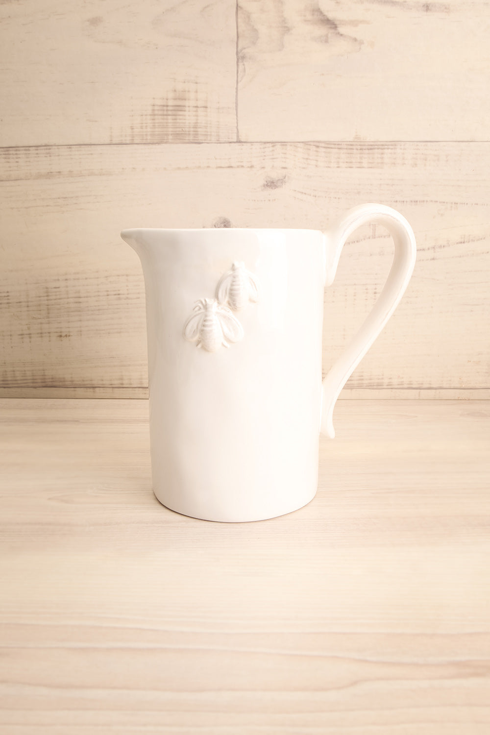 Velje White Ceramic Pitcher with Bees | La Petite Garçonne Chpt. 2