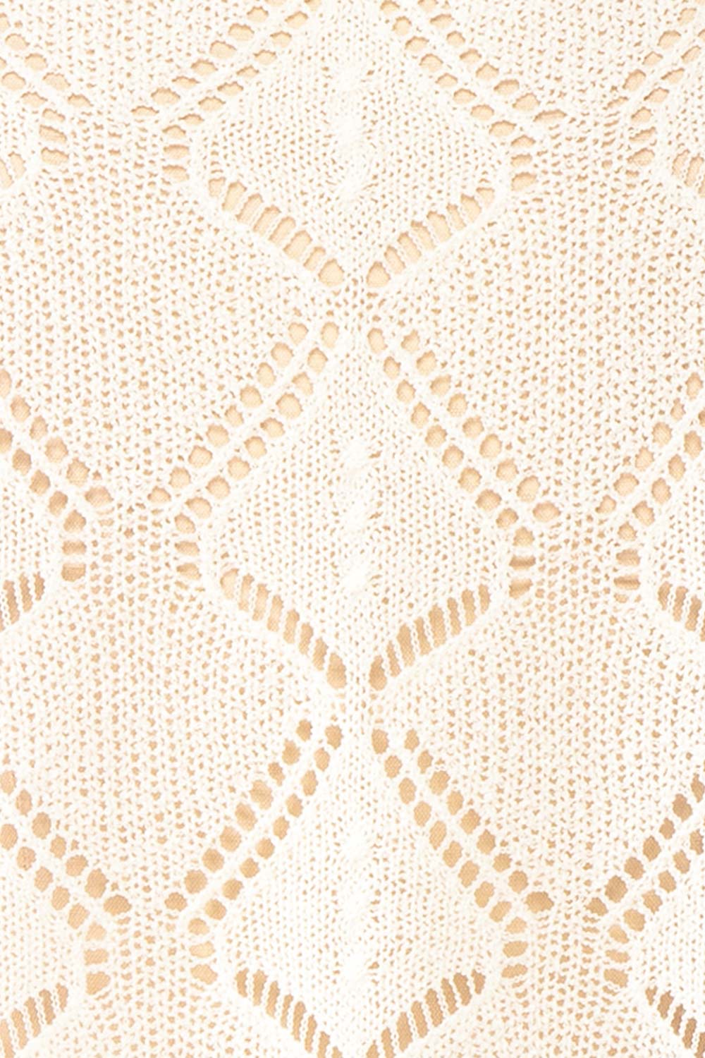 Venustas Ivory Crochet Crop Top | Boutique 1861 fabric