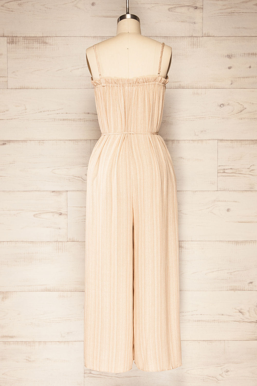 Vertir Wide-Leg Patterned Jumpsuit with Belt | La petite garçonne back view