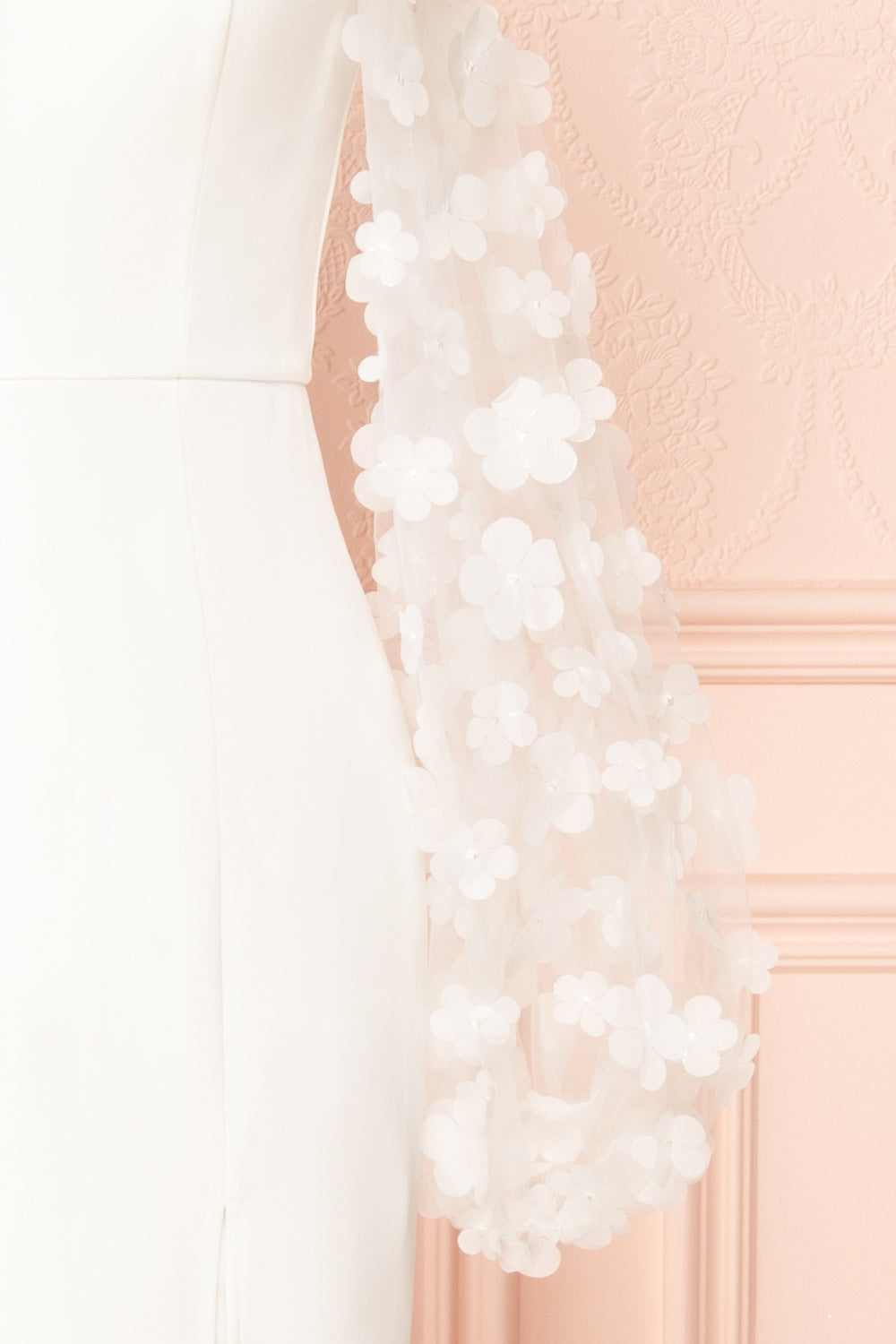 Villanelle White Mermaid Gown w/ Puffy Sleeves | Boudoir 1861 sleeve