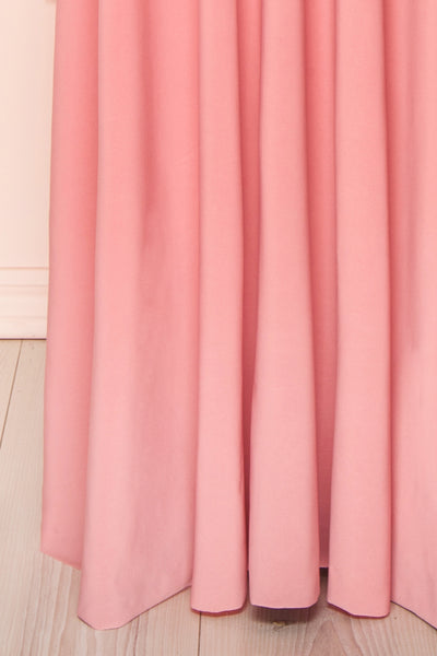 Violaine Dusty Pink Convertible Maxi Dress | Boutique 1861 details