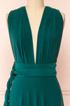Violaine Emerald Convertible Maxi Dress | Boutique 1861 fourth front