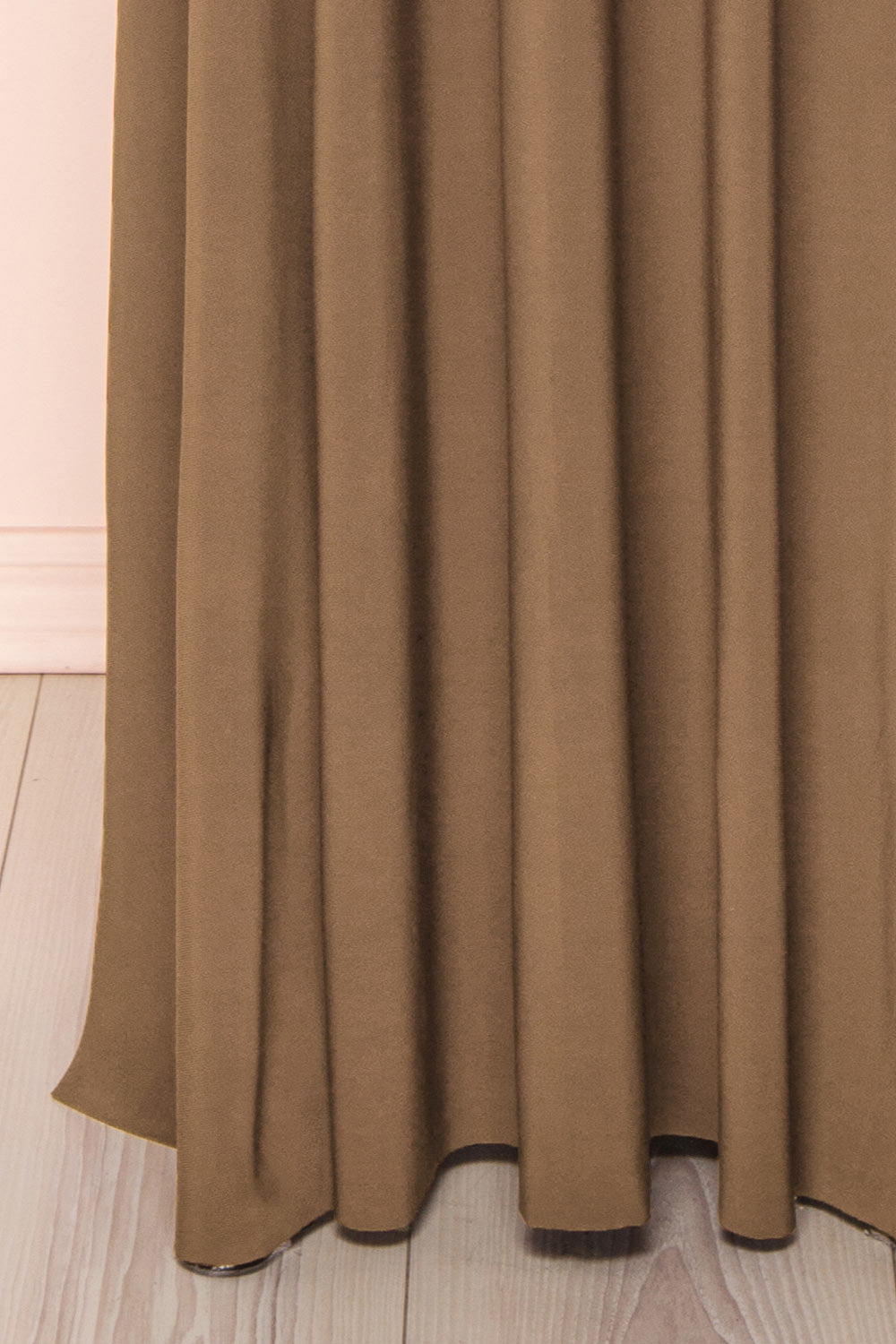 Violaine Taupe Convertible Maxi Dress | Boutique 1861 bottom