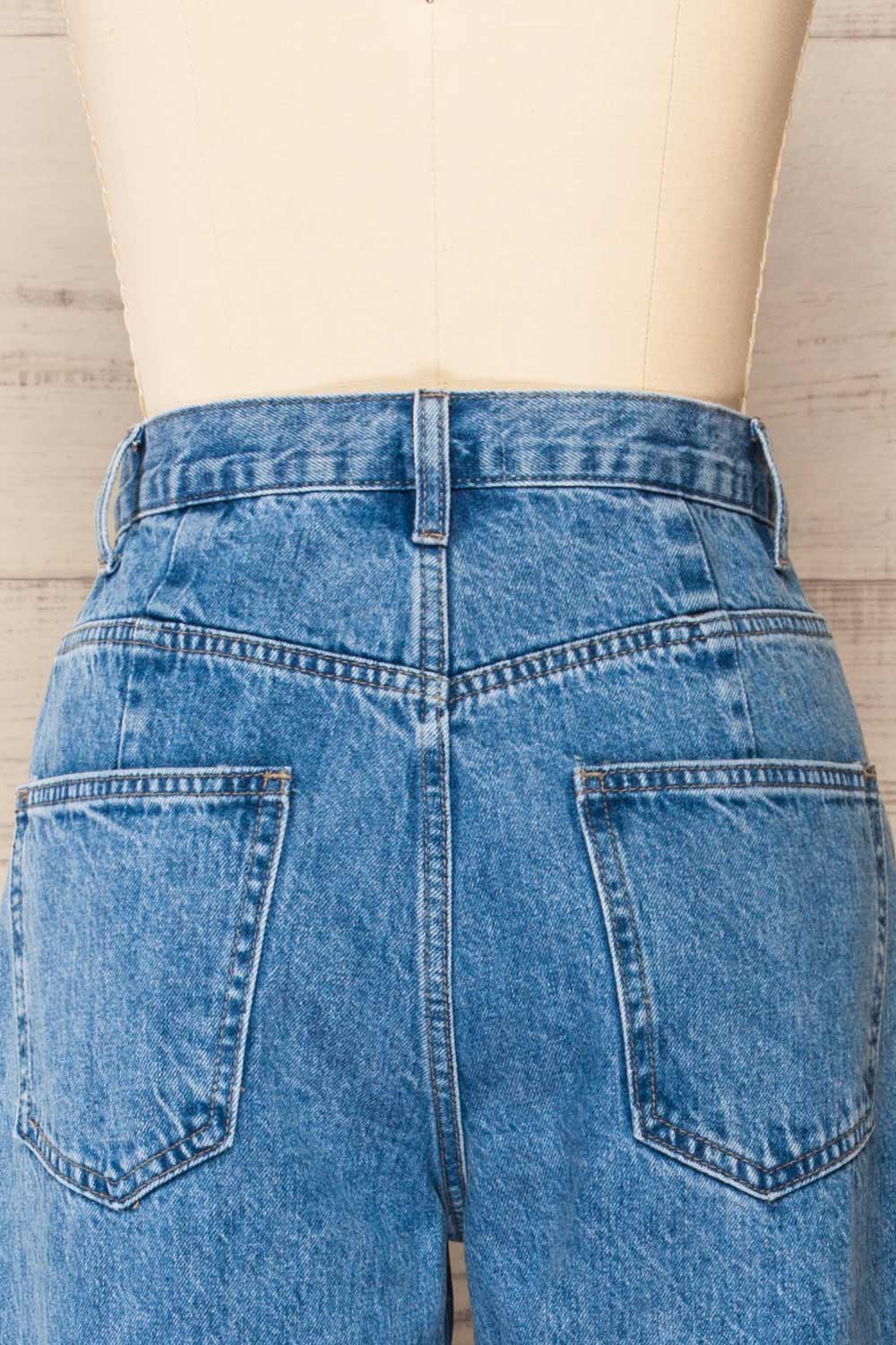 Wexford High Waisted Mom Jeans | La petite garçonne back close-up