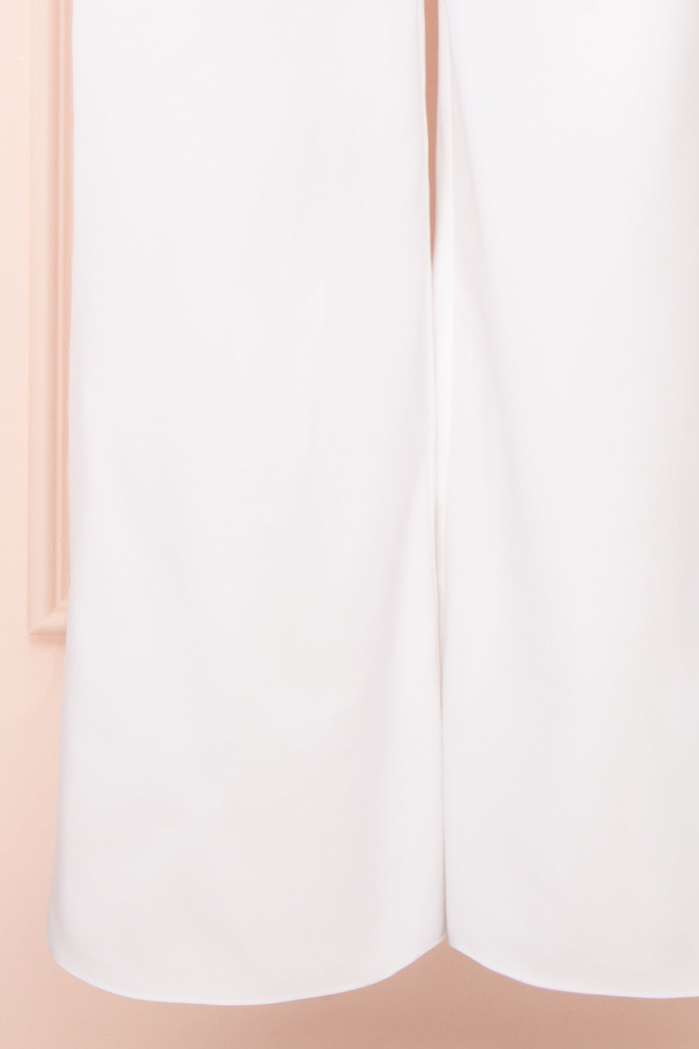 Yolanda White Sleeveless Cut-Out Satin Jumpsuit | Boudoir 1861 bottom