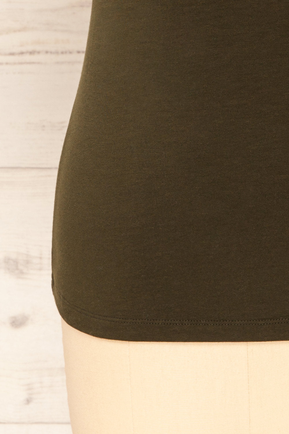 Yuna Forest Green Fitted T-Shirt | La petite garçonne bottom