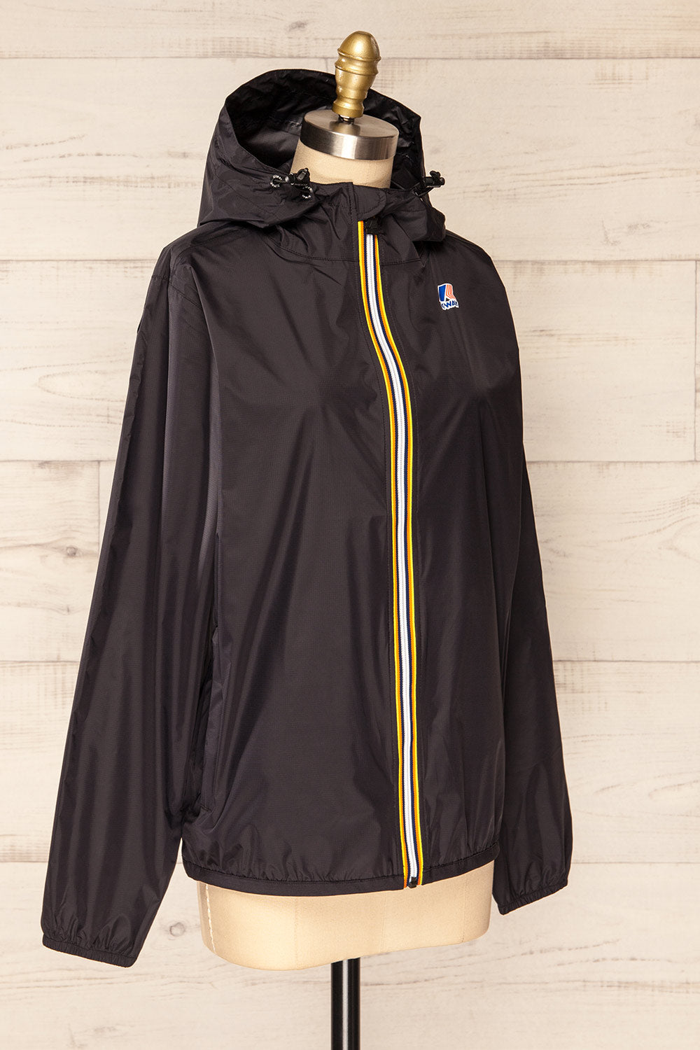 Zamora Black Packable Rain Jacket | La petite garçonne side view