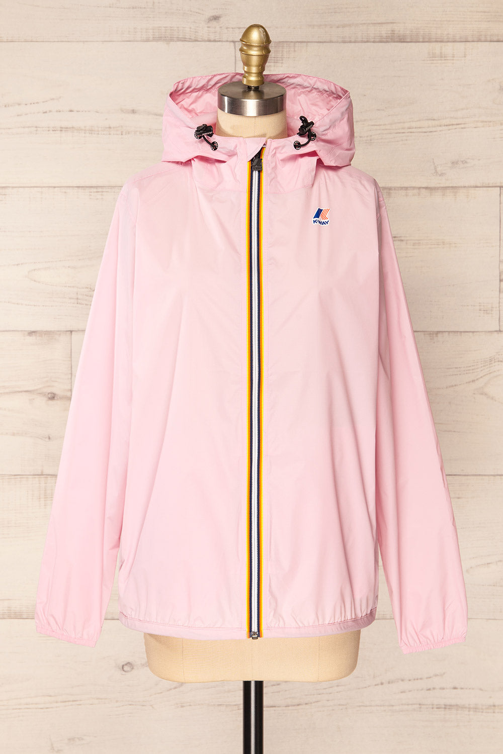 Zamora Mauve Packable Rain Jacket | La petite garçonne front view