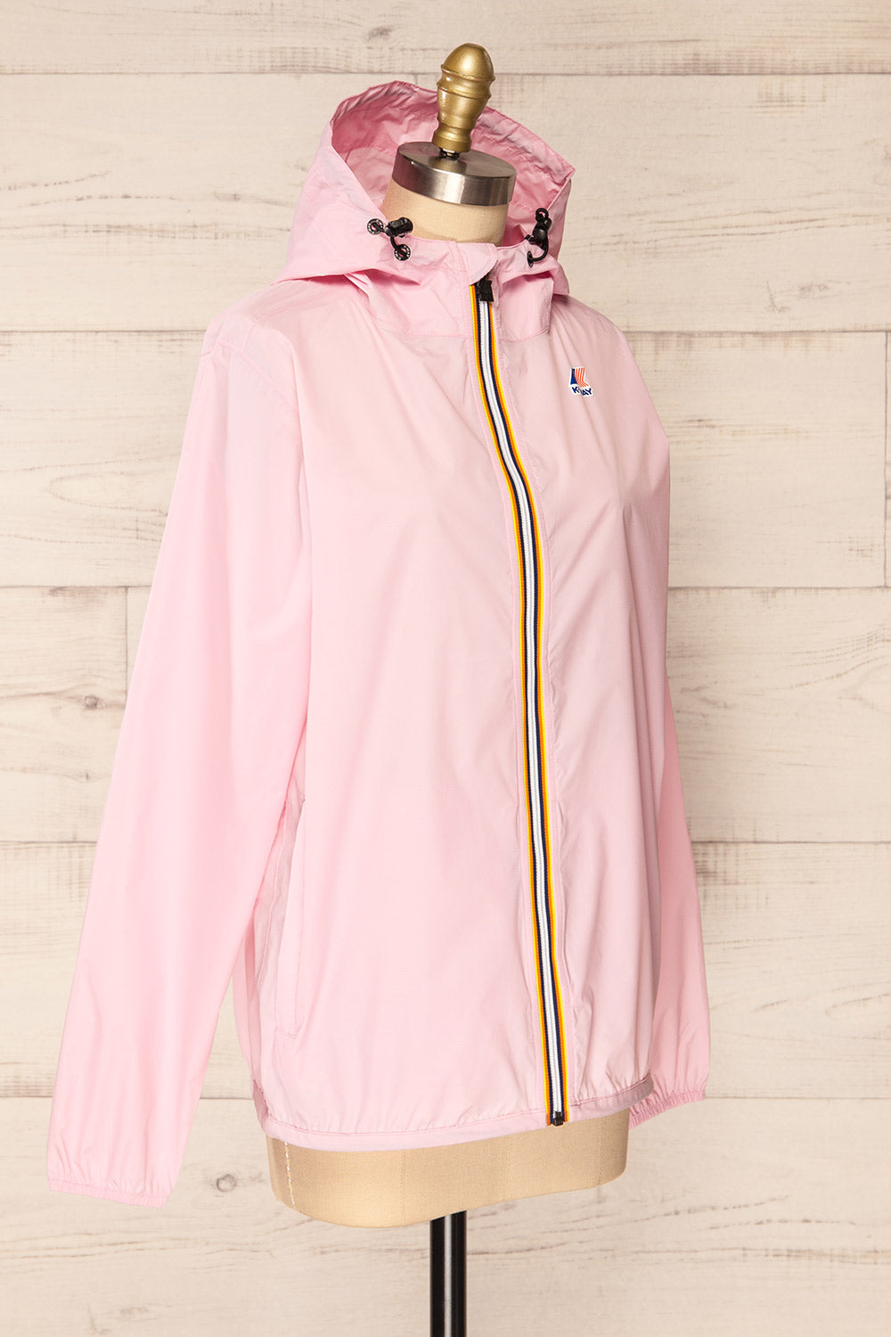 Zamora Mauve Packable Rain Jacket | La petite garçonne side view