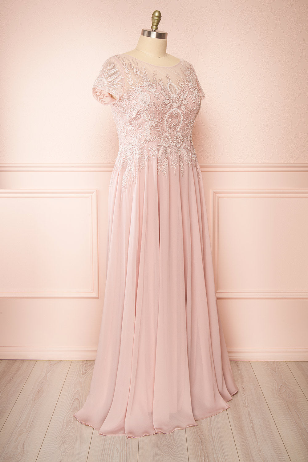 Zirnitra Embroidered Maxi Dress | Boudoir 1861 side view