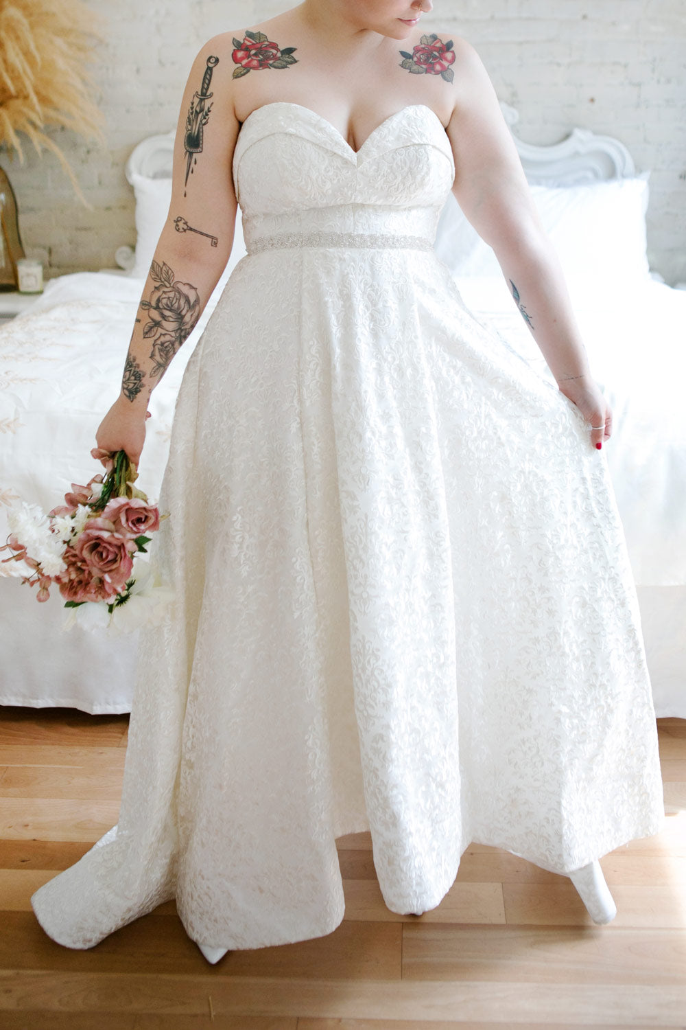 Ziya White | Bridal Bustier Dress