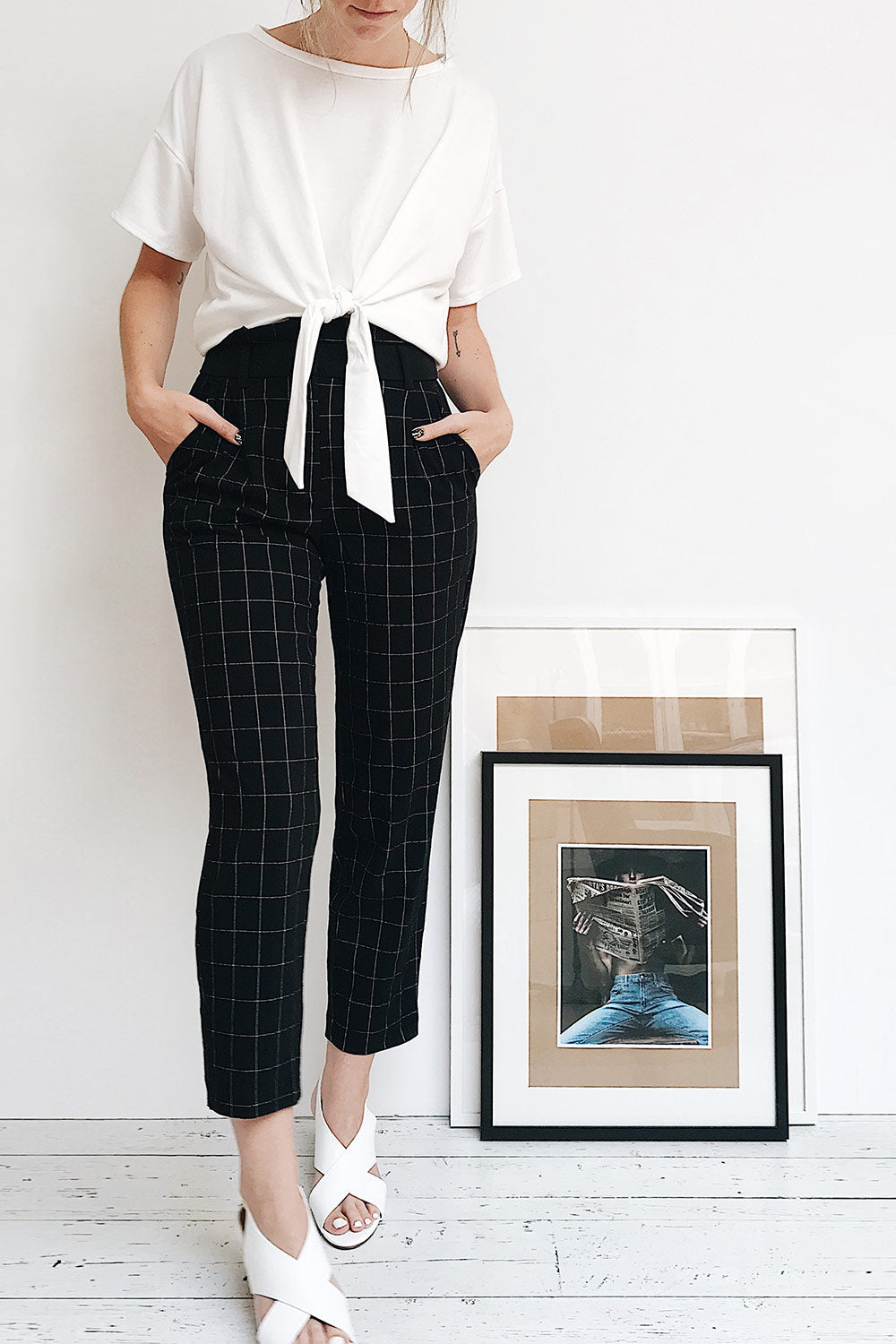 Wapan Pierre Grey Loose Tied T-Shirt | La Petite Garçonne