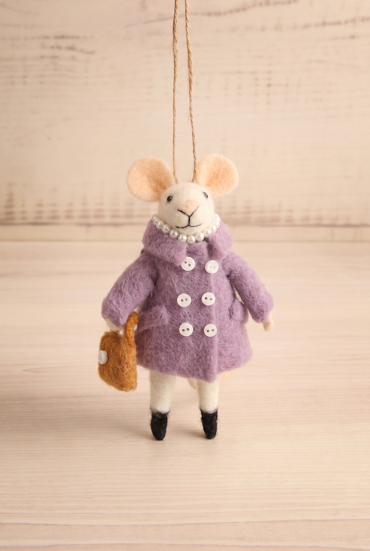 view of glamorous gloria Fancy Stroll Holiday Mouse Ornament - 7 Options at Maison garçonne