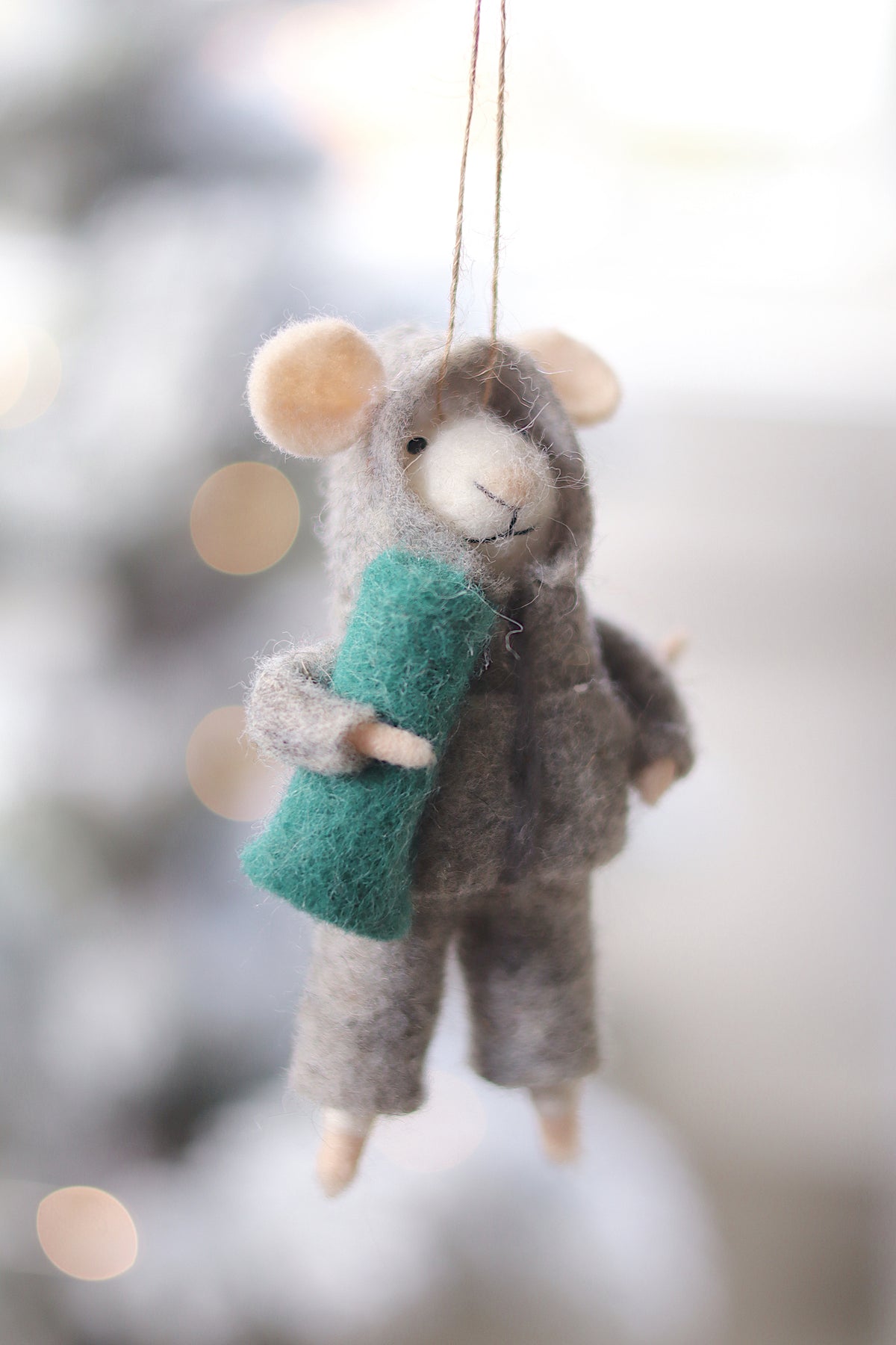 lifestyle view of athleisure alex Sporty Holiday Mouse Ornament - 10 Options at Maison garçonne