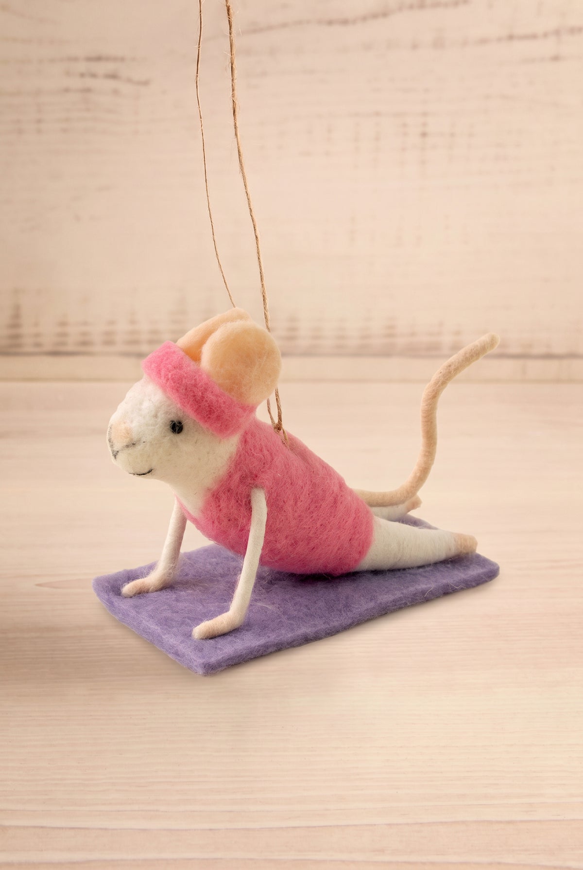 view of yoga yolanda Sporty Holiday Mouse Ornament - 10 Options | Maison garçonne