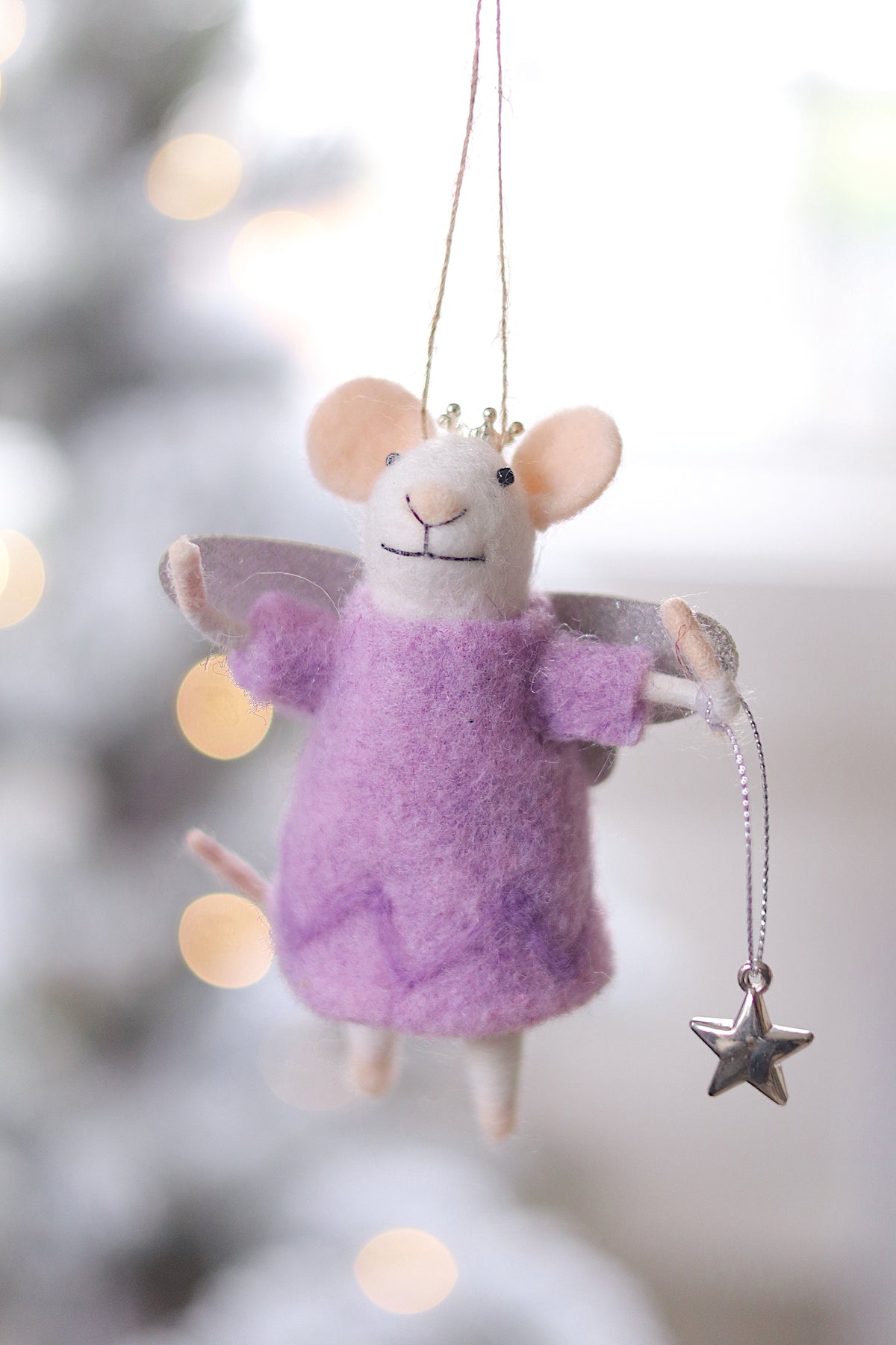 lifestyle view of fairytale florence Eclectic Holiday Mouse Ornament - 8 Options at Maison garçonne