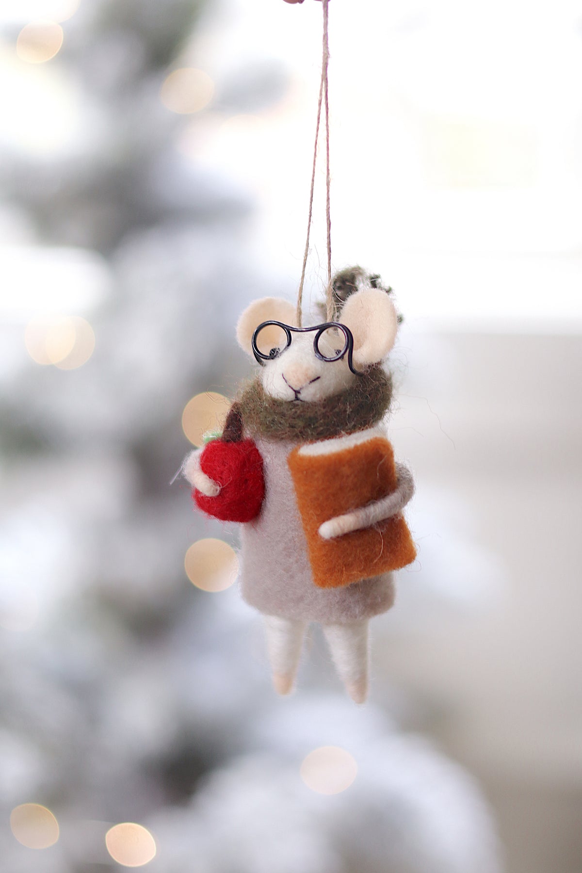 lifeastyle view of teacher tilda Scholar Holiday Ornament at Maison garçonne 