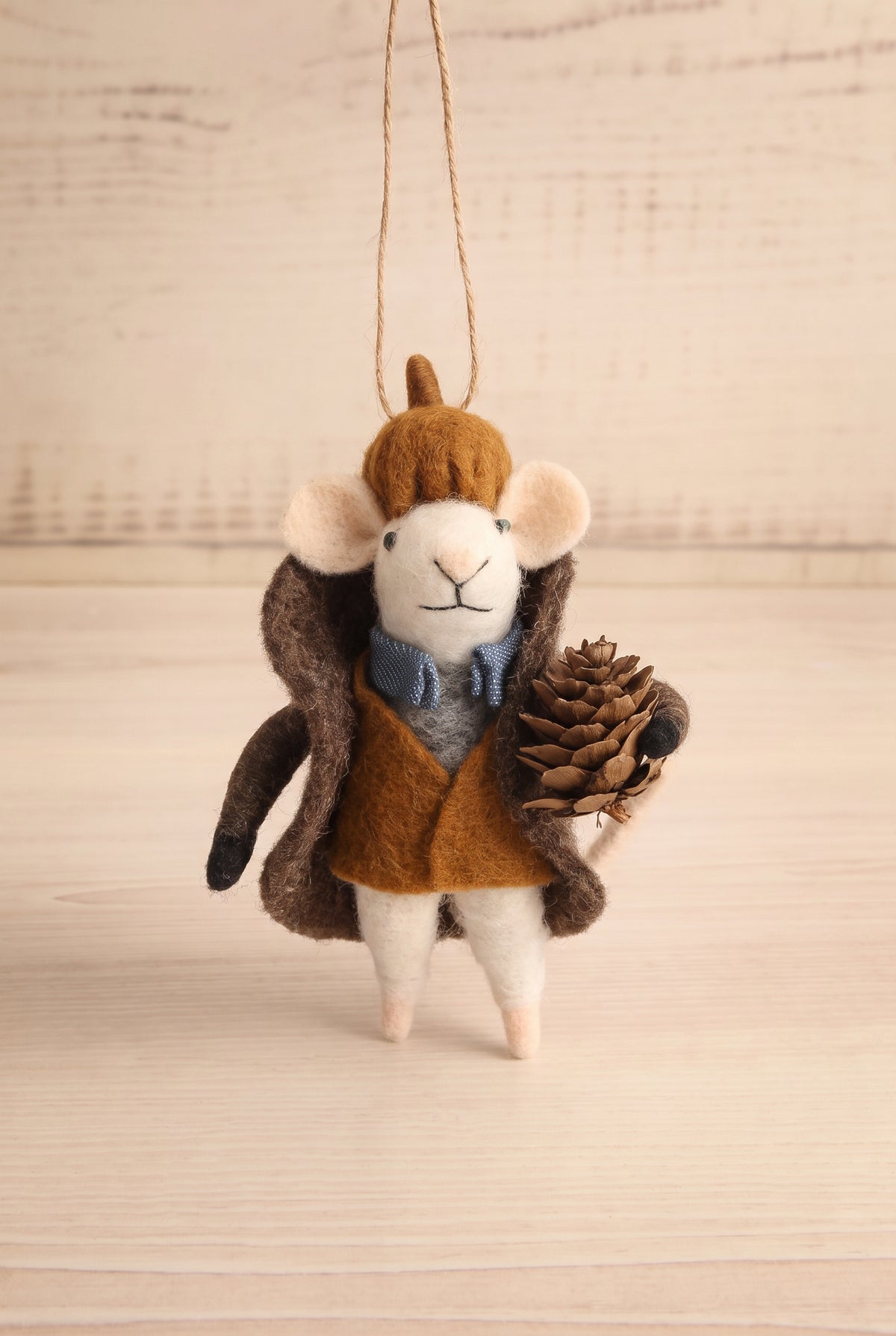 view of dapper declan Fancy Stroll Holiday Mouse Ornament - 7 Options at Maison garçonne