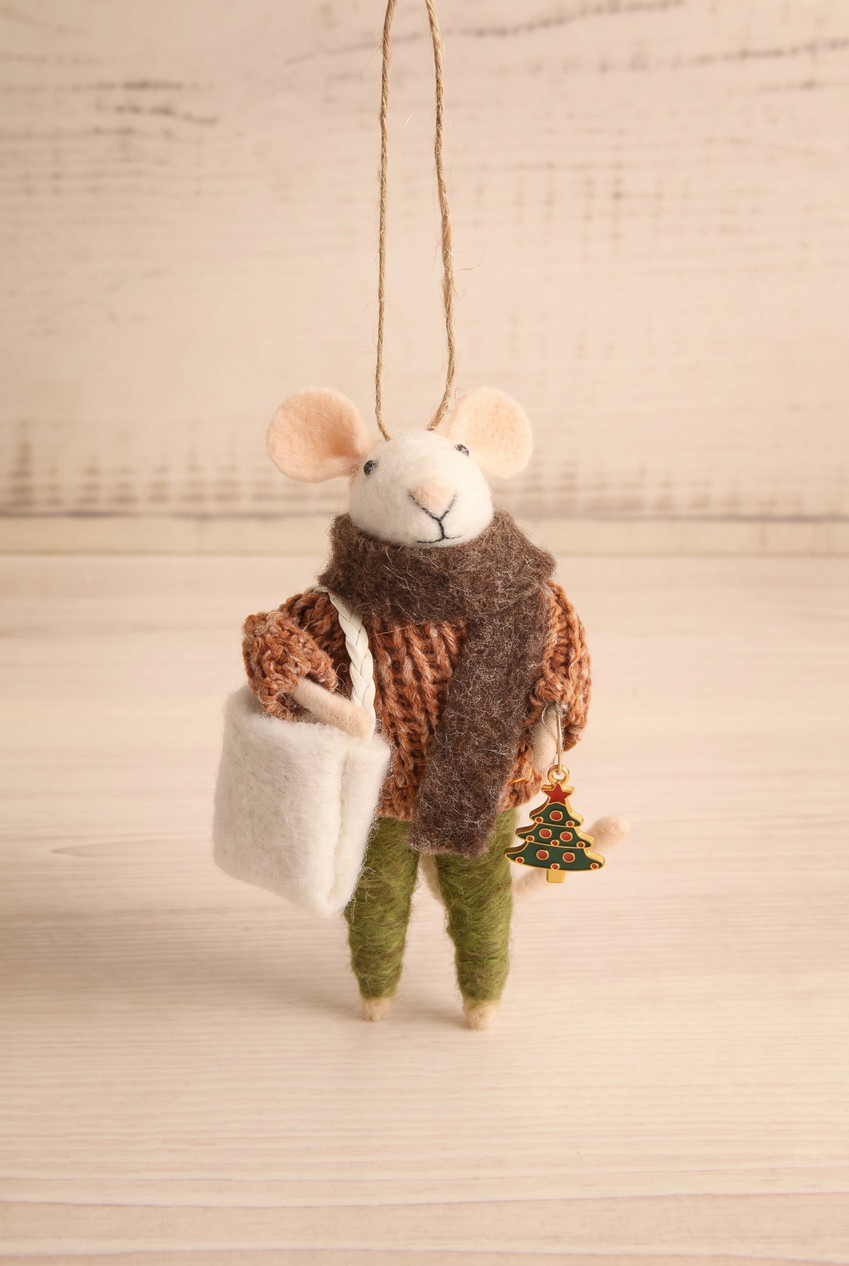 view of festive frederick Festive Holiday Mouse Ornament - 13 Options at Maison garçonne
