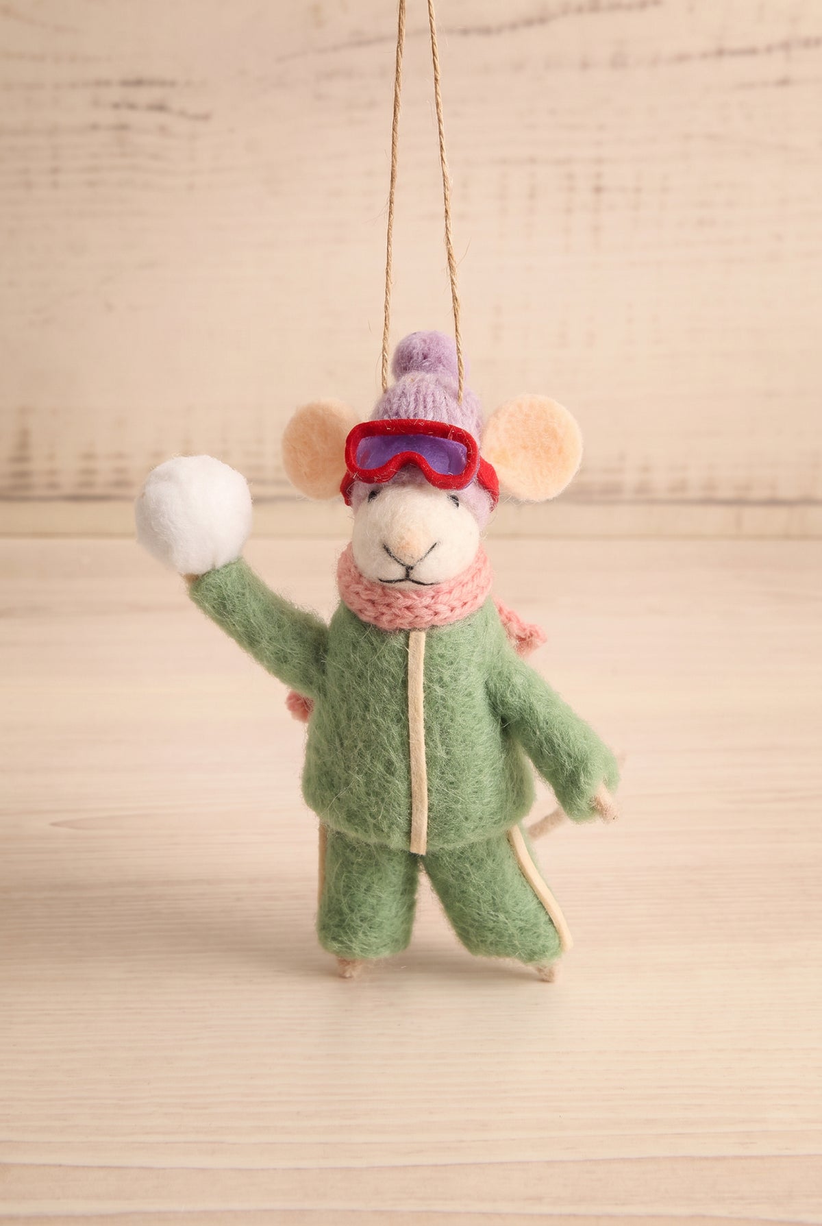 view of snowball sarah Outdoor Holiday Mouse Ornament - 10 Options at Maison garçonne