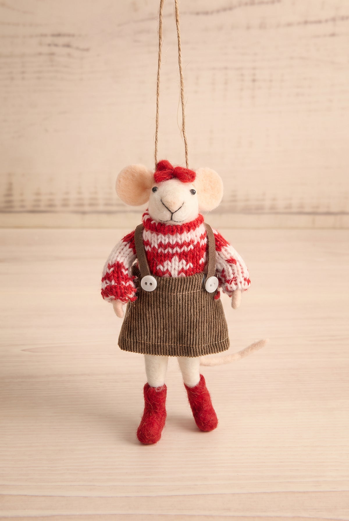view of merry mabel Festive Holiday Mouse Ornament - 13 Options at Maison garçonne