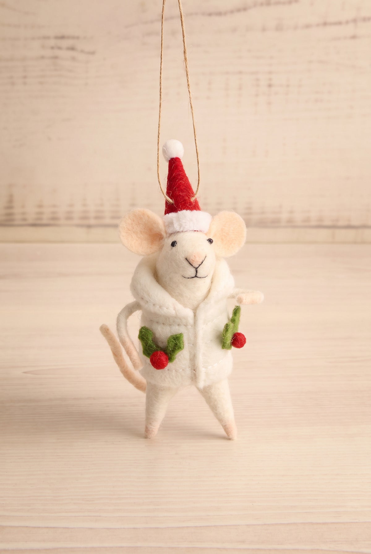 view of hollyberry hattie Festive Holiday Mouse Ornament - 13 Options at Maison garçonne