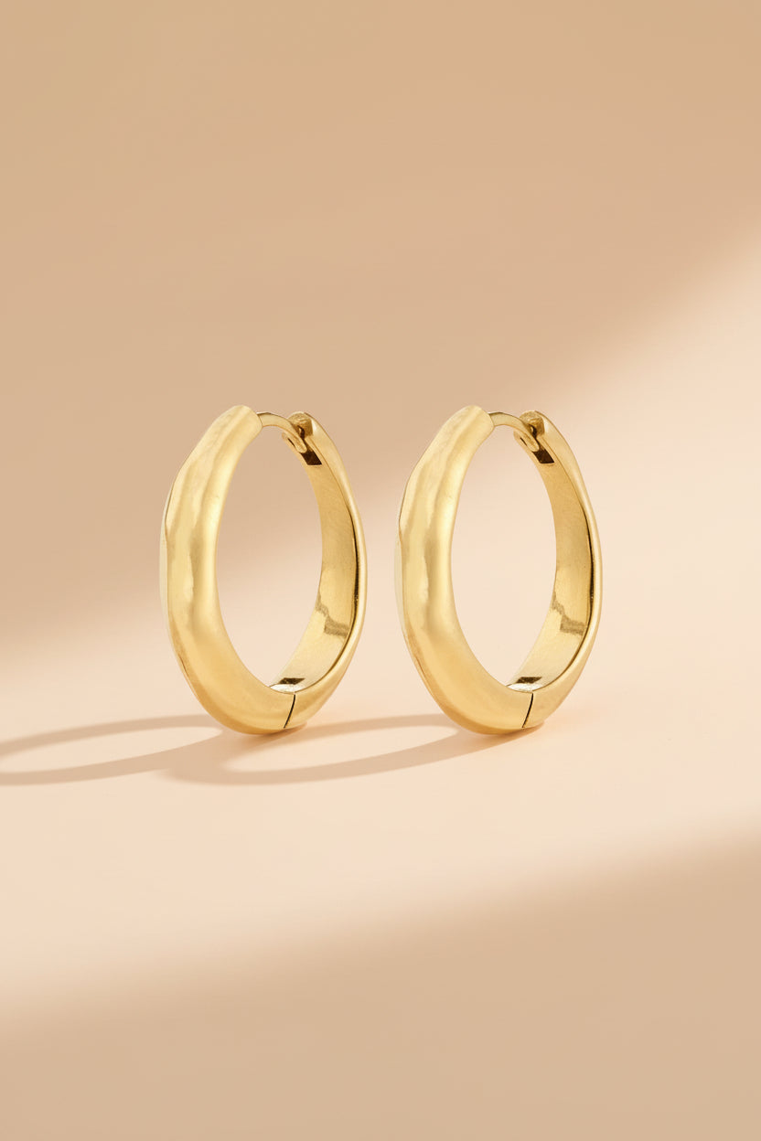 Gold hoop earrings Maitland from Pilgrim available at la petite garçonne