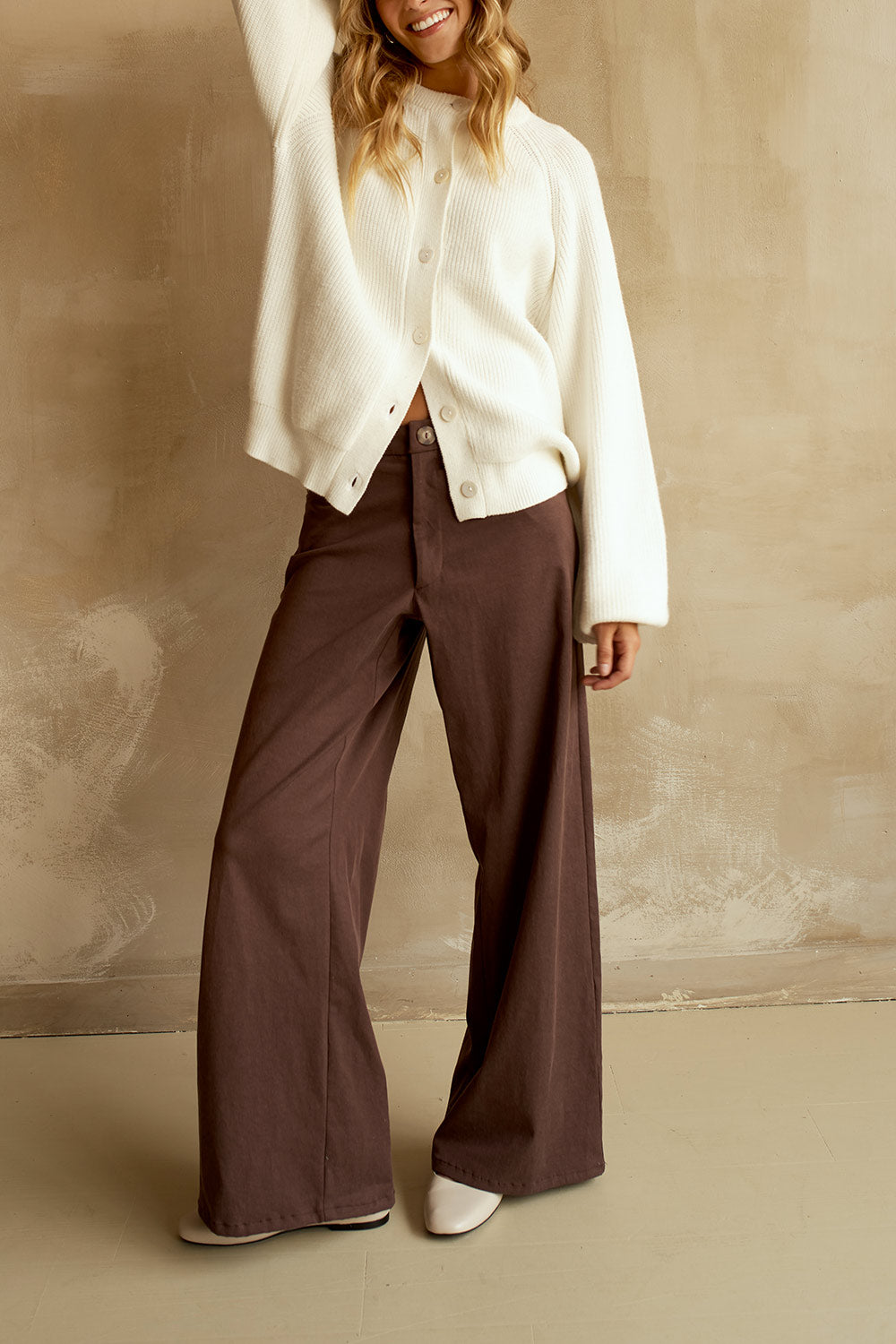 Alayna Ivoire | Cardigan en Tricot Surdimensionné par Dailystory