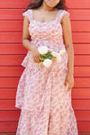 Althea Tiered Floral Maxi Dress | Boutique 1861 on model