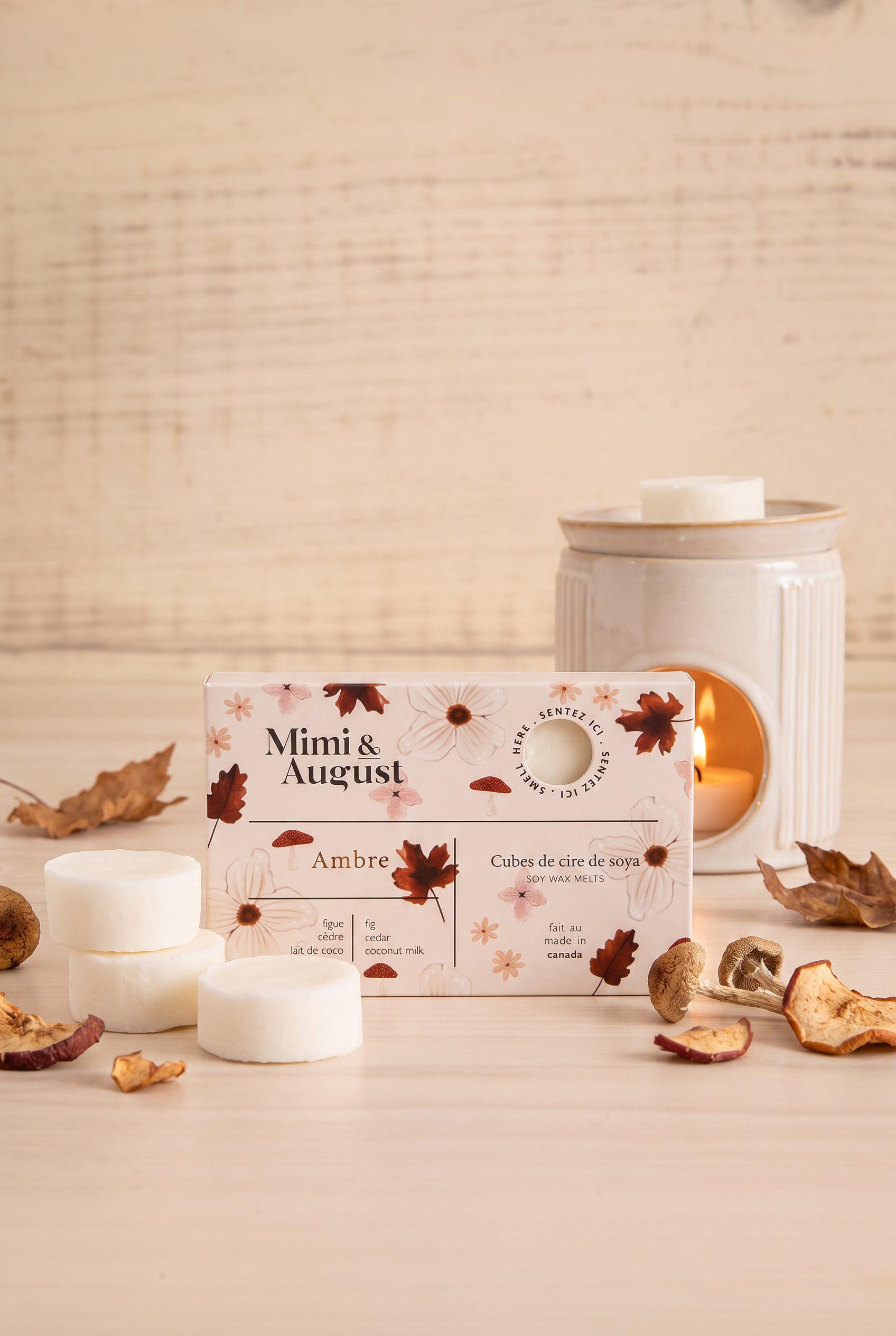 front view Ambre Soy Wax Melts at Maison garçonne