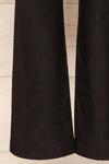 Asuncion High-Waisted Black Fitted Pants | La petite garçonne bottom close-up