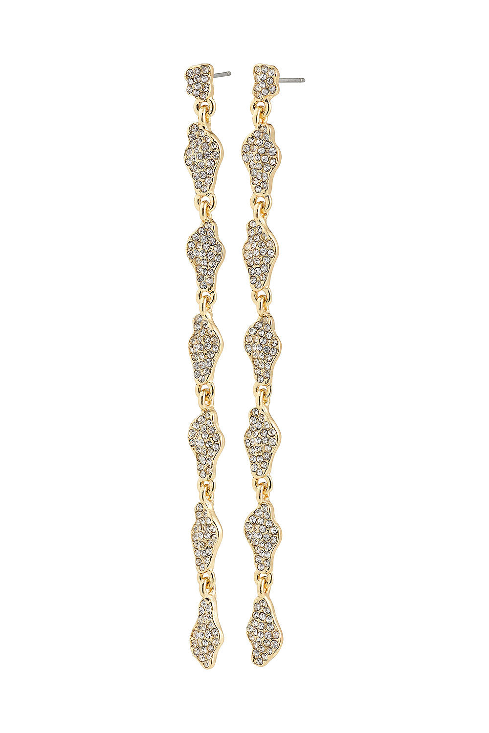 Berne Gold | Crystal Pendant Earrings by Pilgrim